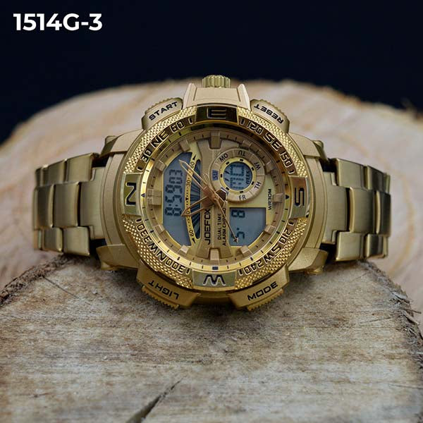 RELOJ JOEFOX ANA-DIG DORADO HOMBRE 1514G-3 My Store