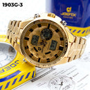 RELOJ A JOEFOX ANA-DIG DORADO F.AMARILLO 1903G-3 My Store