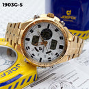 RELOJ JOEFOX ANA-DIG DORADO F.BLANCO 1903G-5 My Store