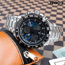 RELOJ JOEFOX METÁLICO DOBLE F. NEGRO/AZUL HOMBRE 1919G-2 My Store