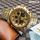 RELOJ JOEFOX METÁLICO DORADO HOMBRE 1919G-5 My Store
