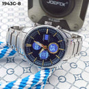 RELOJ JOEFOX PLATA/AZUL DOBLE/HORA HOMBRE 1943G-8 My Store