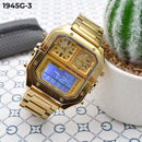 RELOJ JOEFOX DORADO DOBLE/HORA HOMBRE 1945G-3 My Store