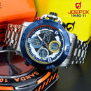 RELOJ JOEFOX ANA-DIG LUZ LED METÁLICO HOMBRE 1948G-11 My Store