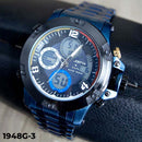 RELOJ JOEFOX ANA-DIG LUZ LED METÁLICO AZUL HOMBRE 1948G-3 My Store
