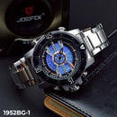 RELOJ JOEFOX PLATA/NEGRO DOBLE/HORA 1952BG-1 My Store