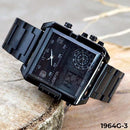RELOJ JOEFOX NEGRO DOBLE/HORA HOMBRE 1964G-3 My Store