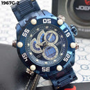 RELOJ JOEFOX AZUL TIPO INVICTA ANA-DIG METÁLICO HOMBRE 1967G-2 My Store