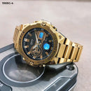 RELOJ JOEFOX METALICO DOBLE HORA HOMBRE 1969G-4 My Store