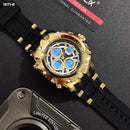 RELOJ JOEFOX TIPO INVICTA ANA-DIG DEPORTIVO NEGRO-DOR-NEGRO HOMBRE 1971-8 My Store