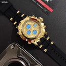 RELOJ JOEFOX TIPO INVICTA ANA-DIG DEPORTIVO NEGRO-DORADO HOMBRE 1971-9 My Store