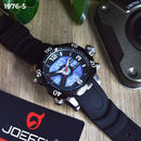RELOJ JOEFOX NEGRO/PLATA/TABLERO NEGRO DOBLE/HORA HOMBRE 1976-5 My Store