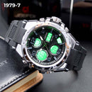 RELOJ JOEFOX NEGRO/PLATA ANA-DIG DEPORTIVO HOMBRE 1979-7 My Store