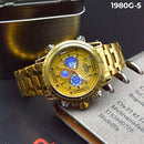 RELOJ JOEFOX PLATA/AZUL DOBLE/HORA HOMBRE 1980G-5 My Store