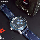 RELOJ JOEFOX AZUL/PLATA DOBLE/HORA 1982-2 My Store
