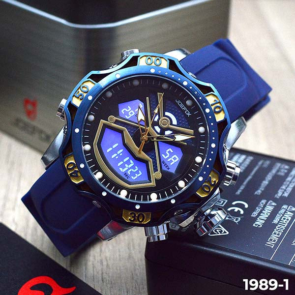 RELOJ JOEFOX TIPO INVICTA ANA-DIG DEPORTIVO AZUL HOMBRE 1989-1 My Store