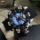 RELOJ JOEFOX TIPO INVICTA ANA-DIG DEPORTIVO NEGRO-PLATA HOMBRE 1989-7 My Store