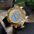 RELOJ JOEFOX TIPO INVICTA ANA-DIG DEPORTIVO NEGRO-DORADO HOMBRE 1989-8 My Store