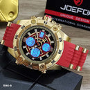 RELOJ JOEFOX TIPO INVICTA ANA-DIG DEPORTIVO ROJO-DORADO HOMBRE 1990-8 My Store