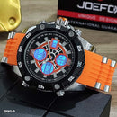 RELOJ JOEFOX TIPO INVICTA ANA-DIG DEPORTIVO NARANJA HOMBRE 1990-9 My Store