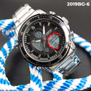 RELOJ JOEFOX METÁLICO DOBLE HORA PLATEADO HOMBRE 2019BG-6 My Store