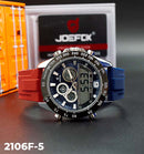 RELOJ JOEFOX ANA-DIG LUZ LED SILICONA HOMBRE 2106F-5 My Store