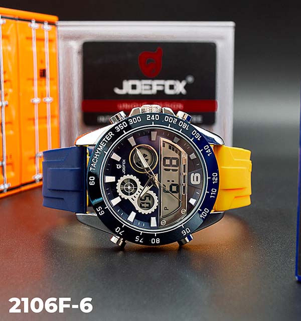 RELOJ JOEFOX ANA-DIG LUZ LED SILICONA HOMBRE 2106F-6 My Store