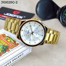RELOJ JOEFOX DORADO/BLANCO ANÁLOGO J10020G-2 My Store