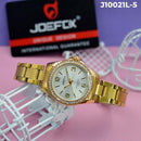 RELOJ JOEFOX DORADO/BLANCO ANÁLOGO METÁLICO J10021L-5 My Store