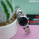 RELOJ JOEFOX PLATA/NEGRO ANÁLOGO METÁLICO J10025L-6 My Store