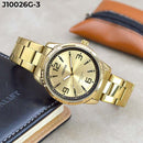 RELOJ DORADO ANÁLOGO JOEFOX J10026G-3 My Store