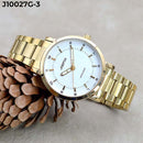 RELOJ JOEFOX DORADO/BLANCO ANÁLOGO J10027G-3 My Store