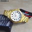 RELOJ JOEFOX DORADO/BLANCO ANILLO BICOLOR ANALOGO J10028G-6 My Store