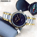 RELOJ JOEFOX PLATA/DORADO/NEGRO ANÁLOGO J10030G-3 My Store