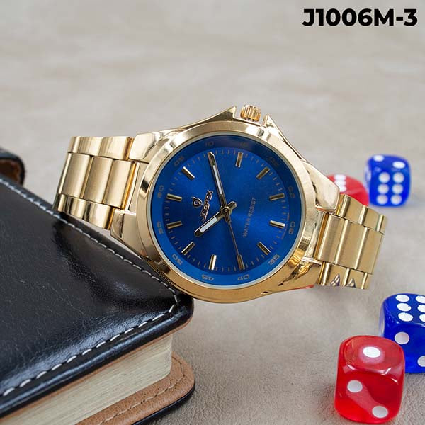 RELOJ JOEFOX METAL SENCILLO DORADO HOMBRE J1006M-3 My Store