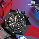 RELOJ MINI FOCUS CRONOGRAFO NEGRO/SILICONA ROJO HOMBRE MF0417G-3 My Store