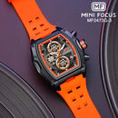 RELOJ MINI FOCUS CRONOGRAFO NEGRO/SILICONA NARANJA HOMBRE MF0473G-3 My Store