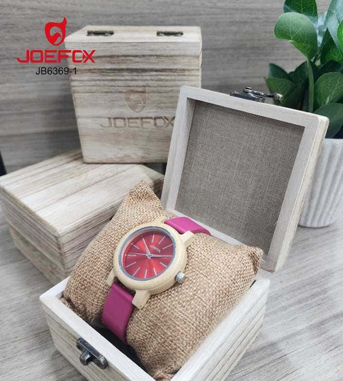 RELOJ JOEFOX BAMBU CUERO
